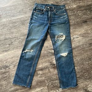 Worn once rag & bone high waisted jeans size 25
